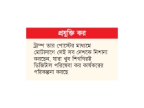 ইউরোপীয় দেশগুলোকে ১০০ শতাংশ শুল্কের হুমকি ট্রাম্পের  