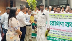 ফরিদপুর সদরে ‘এক শিশু, এক গাছ’ কর্মসূচিতে বৃক্ষরোপণ ও চারা বিতরণ