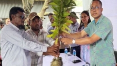 ফরিদপুরের নর্থ চ্যানেলে উন্নয়ন কার্যক্রম পরিদর্শনে জেলা প্রশাসক