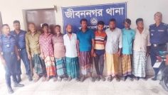 জীবননগরে পুলিশের বিশেষ অভিযানে গ্রেফতার ৯
