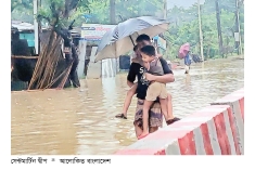 সেন্টমার্টিনে জোয়ারের পানির উচ্চতা বৃদ্ধি  