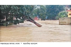ভারি বৃষ্টিপাত ও পাহাড়ি ঢলে ভাসছে কক্সবাজারের ৩৫ ইউনিয়ন  