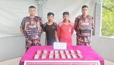 উখিয়া সীমান্তে দুই পাচারকারী গ্রেপ্তার, উদ্ধার ১২ লাখ টাকা