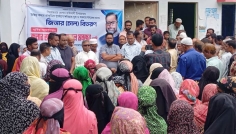 প্রতিমন্ত্রী সুমনের উদ্যোগে কাউখালীতে ১০ টন জিআর চাল বিতরণ