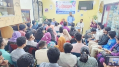 নবীন শিক্ষার্থীদের বরণ করল রাবি প্রেসক্লাব