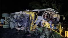 রূপপুরগামী বাসের সঙ্গে ট্রাকের সংঘর্ষ, নিহত ১ আহত ১২