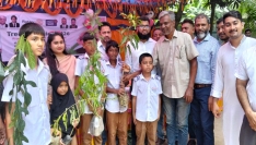 ভাঙ্গুড়ায় প্রিজম প্রি-ক্যাডেট অ্যান্ড হাইস্কুলে ২ হাজার গাছের চারা বিতরণ