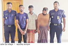 স্বামীকে বেঁধে স্ত্রীকে দলবদ্ধ ধর্ষণের অভিযোগ, আটক ৩  