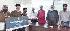 জাতীয় প্রযুক্তি প্রতিযোগিতায় কেকেবিএইউ’র সংবর্ধনা  