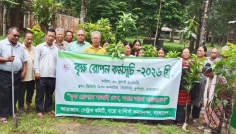 দুর্গাপুরে গারো ব্যাপ্টিস্ট কনভেনশনের বৃক্ষরোপণ কর্মসূচি