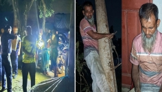 রাতের আঁধারে বিদ্যুতের খুঁটি সরাতে গিয়ে সরঞ্জাম ফেলে পালাল চক্র