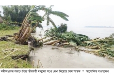 তিস্তার ভাঙনে বিলীন হচ্ছে বসতভিটা-ফসলি জমি  