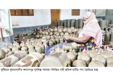 বিদেশে রপ্তানি হচ্ছে কুষ্টিয়ার মাটির তৈরি পণ্য  