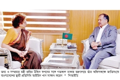তথ্যমন্ত্রীর সঙ্গে জাতিসংঘের স্থায়ী প্রতিনিধির সাক্ষাৎ  