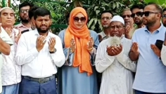 পীরগঞ্জে শহীদ আবু সাঈদের কবর জিয়ারত করলেন সাকিলা ফারজানা