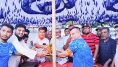 মাদকবিরোধী বার্তায় দুর্গাপুরে প্রীতি ফুটবল ম্যাচ, ফল ১-১