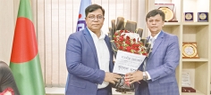 ইউজিসি চেয়ারম্যানের সঙ্গে ইউএফটিবি উপাচার্যের সৌজন্য সাক্ষাৎ 