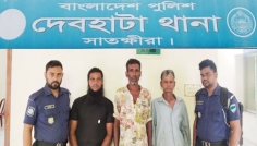 দেবহাটায় গাঁজাসহ ২ জন ও সাজাপ্রাপ্ত ১ আসামি আটক