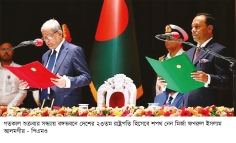 রাষ্ট্রপতি হিসেবে শপথ নিলেন মির্জা ফখরুল 