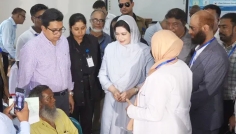 'বিনামূল্যে চোখের চিকিৎসা' ক্যাম্প পরিদর্শন করলেন জুবাইদা রহমান