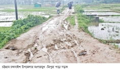চন্দনাইশে সড়কের বেহাল দশা  