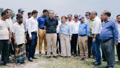 খানসামায় রাবার ড্যাম সাইট পরিদর্শনে জাইকার প্রতিনিধি দল