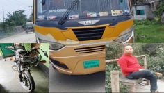 মৎস্য ব্যবসায়ীকে চাপা দিয়ে বাস আটক, পালালো চালক