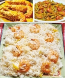 চিংড়ির ভিন্ন স্বাদের তিন পদ 