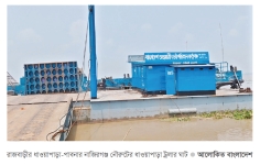 তীব্র স্রোতে ধাওয়াপাড়া নাজিরগঞ্জ নৌরুটে ভোগান্তি  