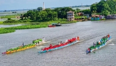 ২ বছর পর ব্রাহ্মণবাড়িয়ায় নৌকা বাইচ, জিতল শাপলা ভয়স ক্লাব