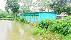 পাবনায় ঝুঁকিপূর্ণ ভবনে পাঠদান, আতঙ্কে শিশু শিক্ষার্থীরা