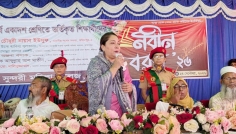 সারদা সুন্দরী মহিলা কলেজে নবীন শিক্ষার্থীদের বরণ