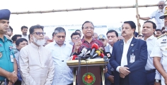 নন্দীপাড়ায় জিরানী খাল পরিদর্শনে দুই প্রতিমন্ত্রী ও ডিএসসিসি প্রশাসক  