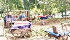 পার্ক যখন গাড়ি পার্কিং আর রিকশা-ভ্যানের গ্যারেজ  