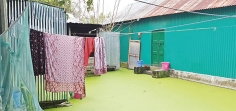 ঘাটাইল পৌর এলাকায় জলাবদ্ধতায় দীর্ঘ দুর্ভোগ  