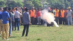 পাবনায় দুর্যোগ মোকাবিলায় অগ্নিকাণ্ড ও ভূমিকম্পবিষয়ক মহড়া