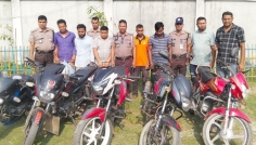 রংপুরে পাঁচ চোরাই মোটরসাইকেল উদ্ধার, গ্রেপ্তার ৫