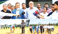 আনভীর ক্রিকেট স্টেডিয়াম দেখে সন্তুষ্ট বিসিবির প্রতিনিধি দল  