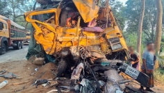 নাটোরে বাস-ট্রাক সংঘর্ষে ৯ জনের প্রাণহানি