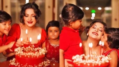 সন্তানদের নিয়ে ঘরোয়া পরিবেশে জন্মদিন উদযাপন পরীমণির