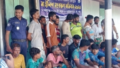 চাঁদপুরে ৩৩ হাজার মিটার কারেন্ট জালসহ আটক ৪০ জেলে