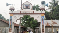 নকলার ১০৩ ঈদগাহ ময়দানে শান্তিপূর্ণভাবে ঈদুল আজহার জামাত