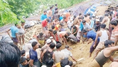 উখিয়ার রোহিঙ্গা ক্যাম্পে ভয়াবহ ভূমিধসের শঙ্কা, তিন দিনে নিহত ১৬