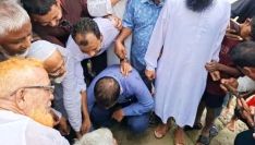 কালকিনিতে বৃক্ষরোপণ কর্মসূচিতে তালগাছ রোপণ করলেন এমপি খোকন