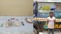 চাঁপাইনবাবগঞ্জে আড়াই কেজি হেরোইনসহ কারবারি আটক