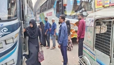বাড়ছে ঢাকামুখী মানুষের চাপ