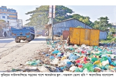 দাউদকান্দি পৌরসভায় নেই ডাম্পিং স্টেশন  