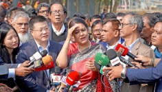 তিস্তা নদী এলাকা পরিদর্শনে পানি সম্পদ উপদেষ্টা ও চীনা রাষ্ট্রদূত