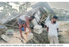 চরফ্যাশনে কালবৈশাখি ঝড়ে অর্ধশতাধিক ঘরবাড়ি বিধ্বস্ত  