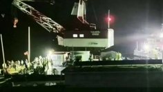 পদ্মায় বাসডুবি: পানির ৮০ ফুট গভীরে চলে গেছে বাসটি